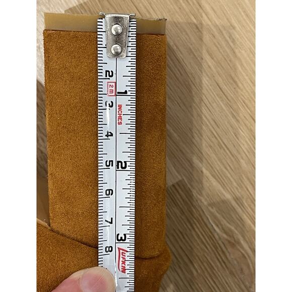 Botki Vinceza Camel Shoes Boots Cutouts Faux Leather Poland Polish SZ 39/ US 8.5 - Picture 4 of 4